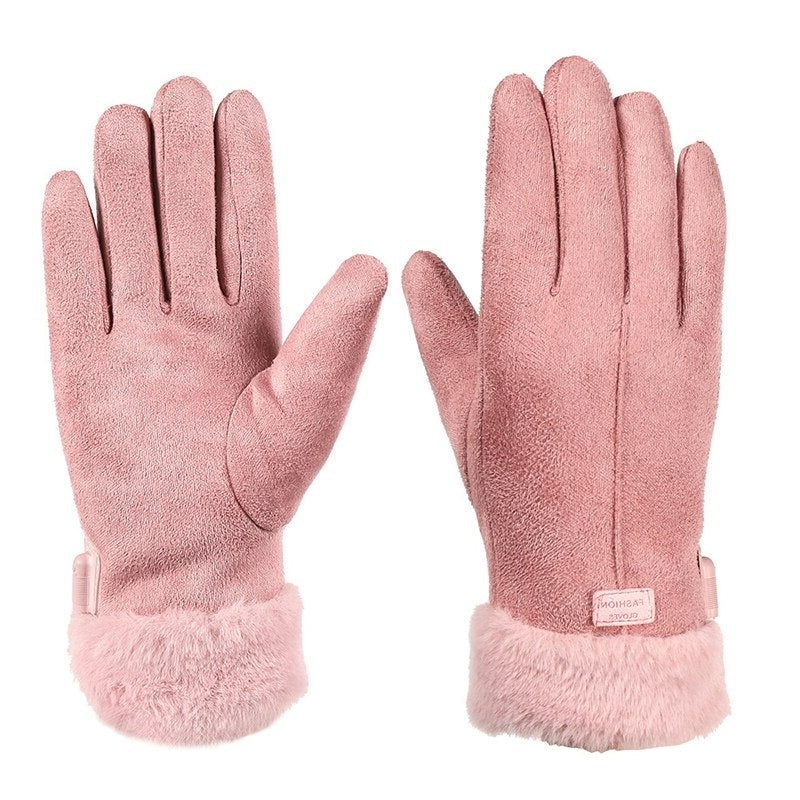 Guantes de invierno cálidos para mujer con pantalla táctil