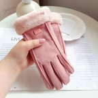 Guantes de invierno cálidos para mujer con pantalla táctil