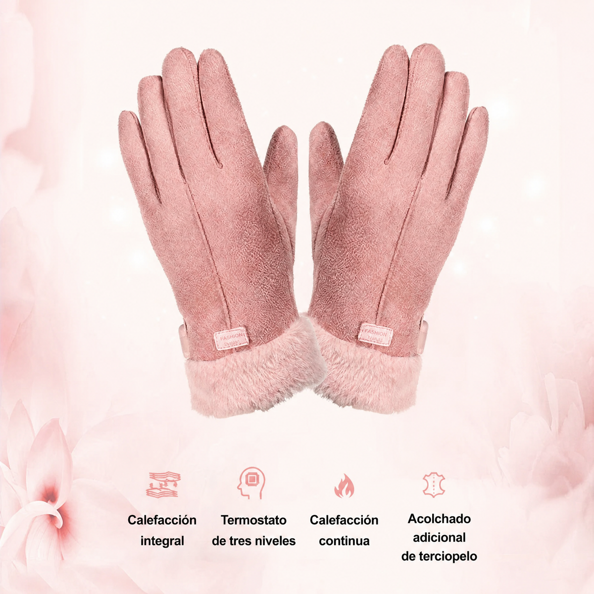 Guantes de invierno cálidos para mujer con pantalla táctil