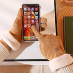 Guantes de invierno impermeables con pantalla táctil para tiempo frío