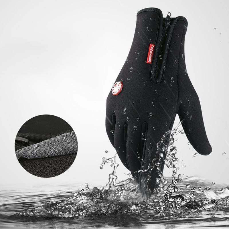 guantes impermeables y cortaviento