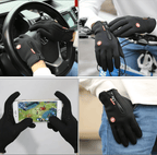 guantes impermeables y cortaviento
