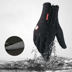 guantes impermeables y cortaviento