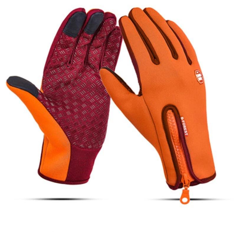 guantes impermeables y cortaviento
