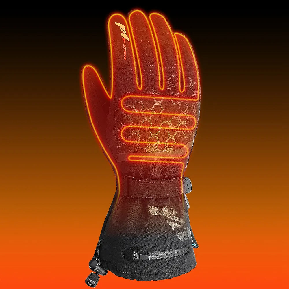Guantes térmicos calefactables | Guantes de invierno impermeables recargables