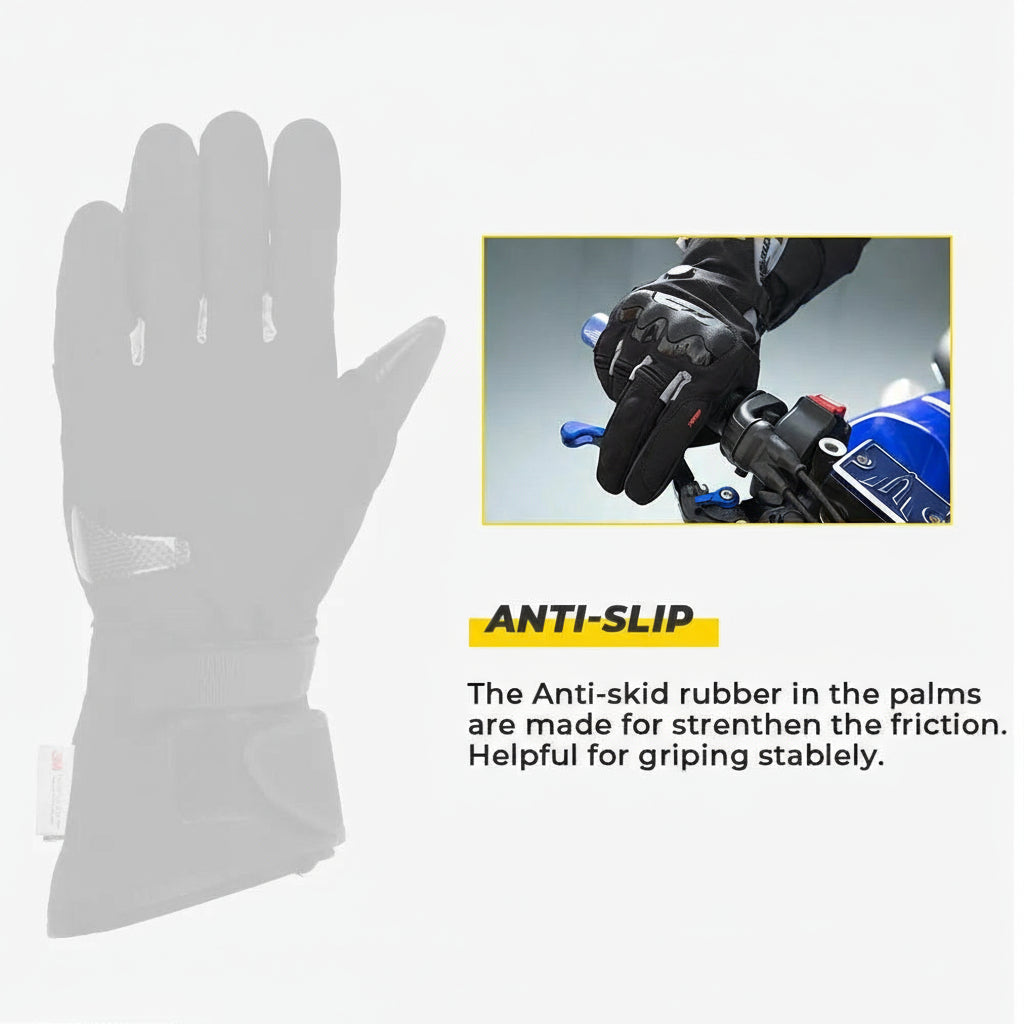Guantes térmicos calefactables | Guantes de invierno impermeables recargables
