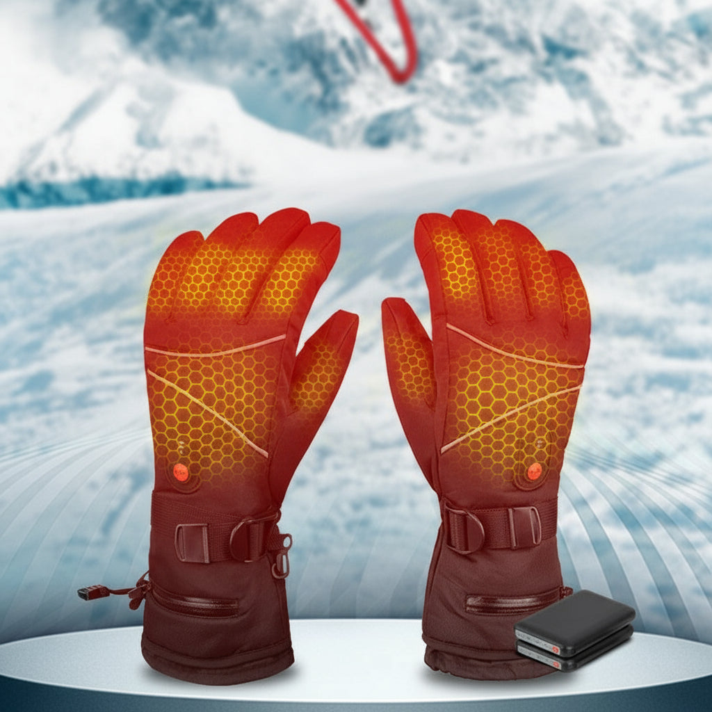 Guantes térmicos calefactables | Guantes de invierno impermeables recargables