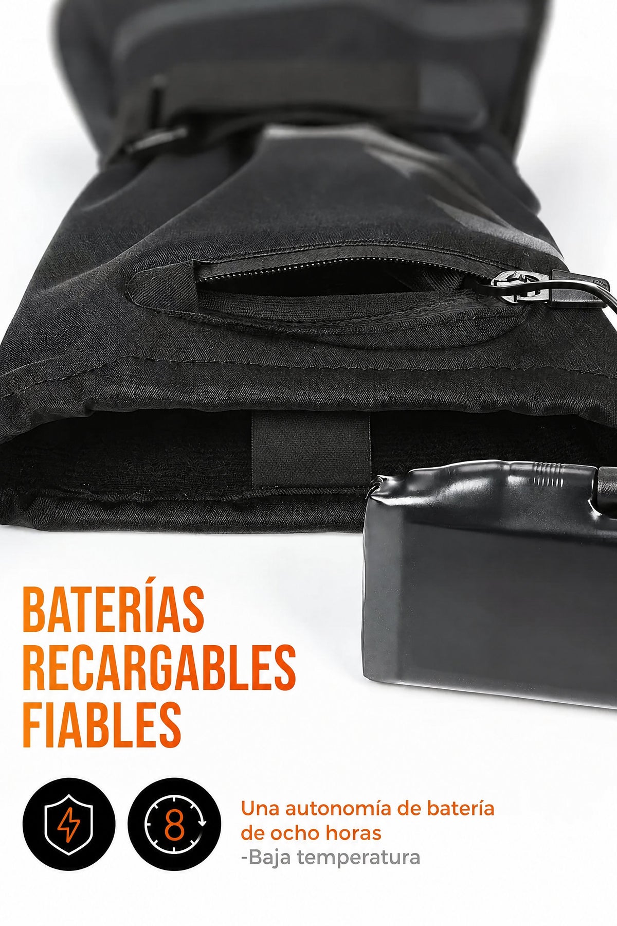 Guantes térmicos calefactables | Guantes de invierno impermeables recargables
