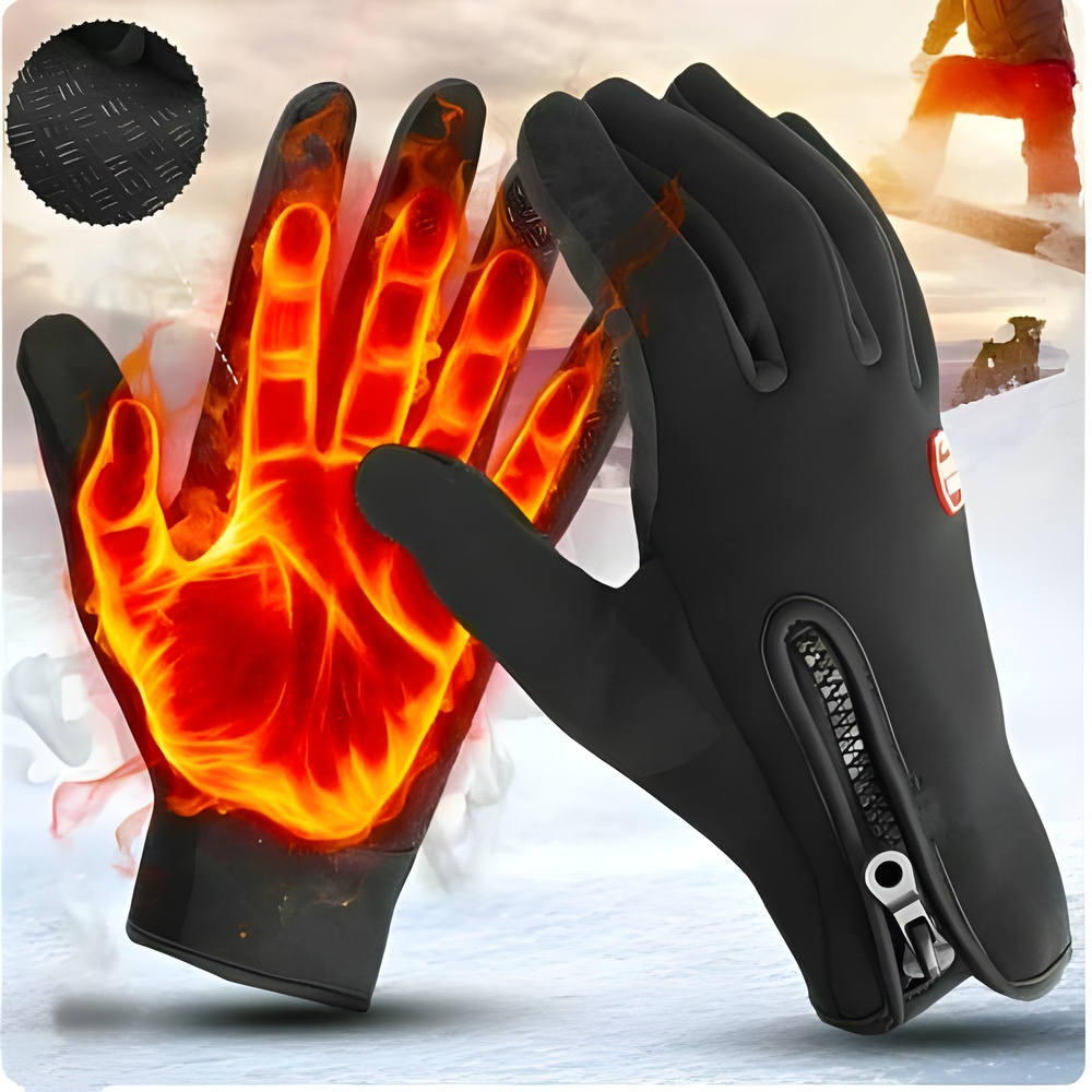 Guantes térmicos de invierno impermeables y cortaviento