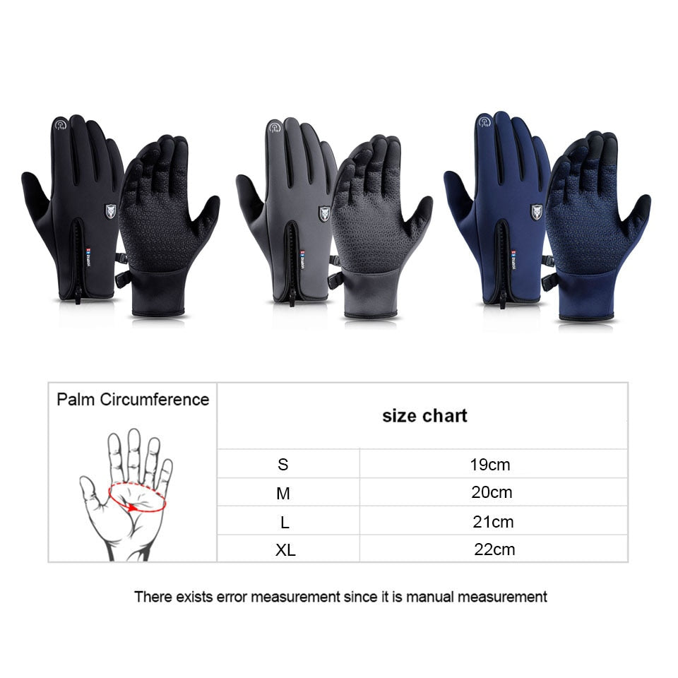 Guantes Térmicos Impermeables de Invierno con Función Pantalla Táctil