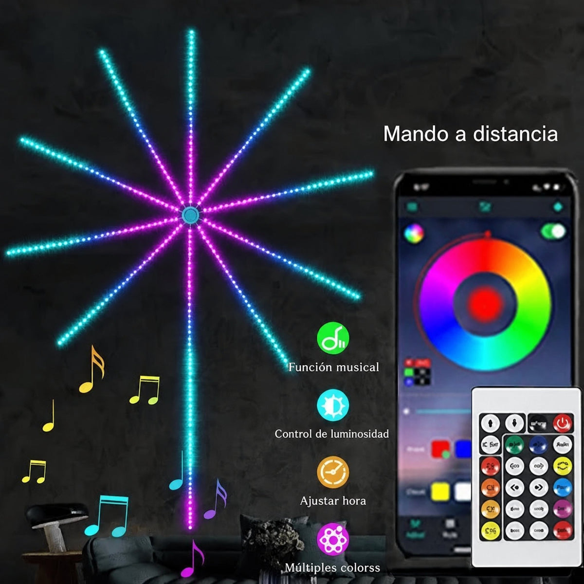Guirnalda de Luces LED Exploding Star
