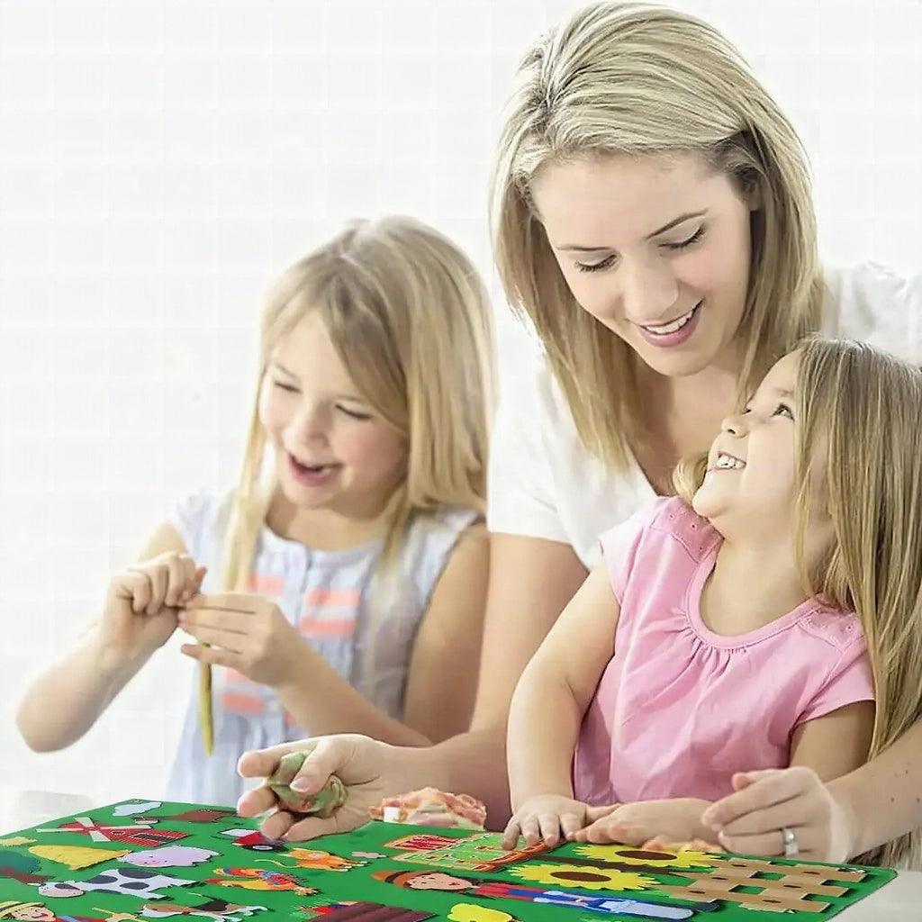 Panel Sensorial de Fieltro Granja Montessori – StoryFelt™