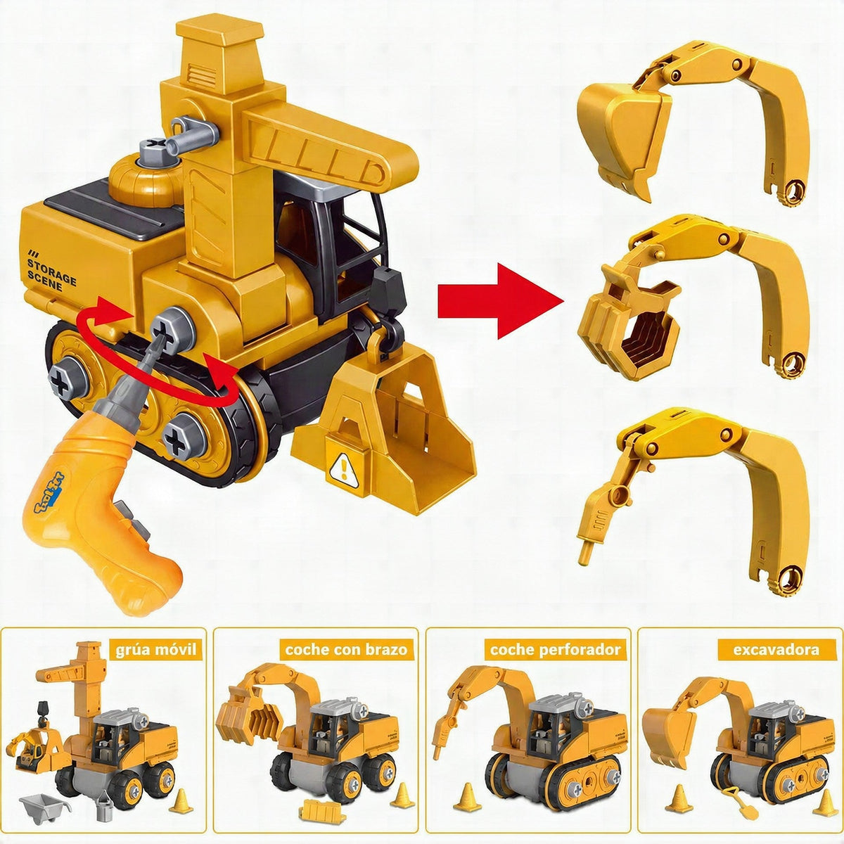 Set de Construcción Ingeniero Junior – Kit Educativo Montessori para Niños – Tipo Meccano