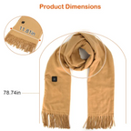 Almohadilla térmica para el cuello y la espalda con alimentación USB y control de temperatura.