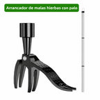 Herramienta quitahierbas de pie con mango largo