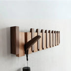 Perchero de pared de madera con forma de piano, diseño elegante y madera duradera