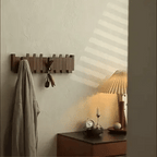 Perchero de pared de madera con forma de piano, diseño elegante y madera duradera