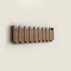 Perchero de pared de madera con forma de piano, diseño elegante y madera duradera