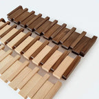 Perchero de pared de madera con forma de piano, diseño elegante y madera duradera