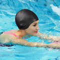 HydroFit – Gorro de natación de silicona con protección para los oídos