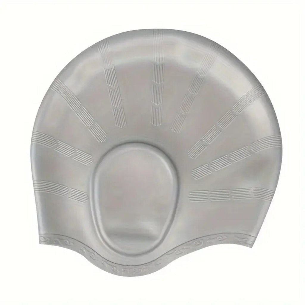 HydroFit – Gorro de natación de silicona con protección para los oídos
