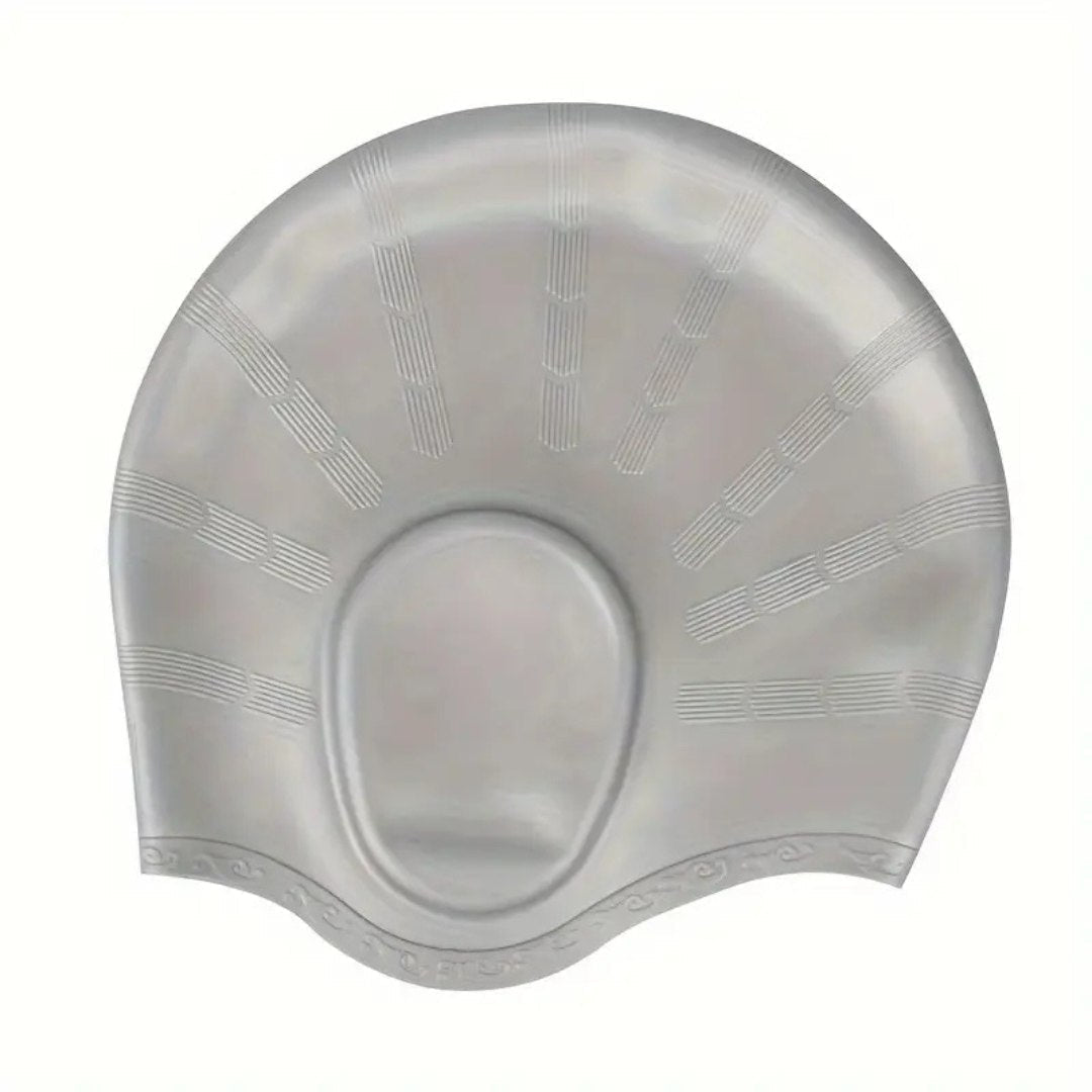 HydroFit – Gorro de natación de silicona con protección para los oídos