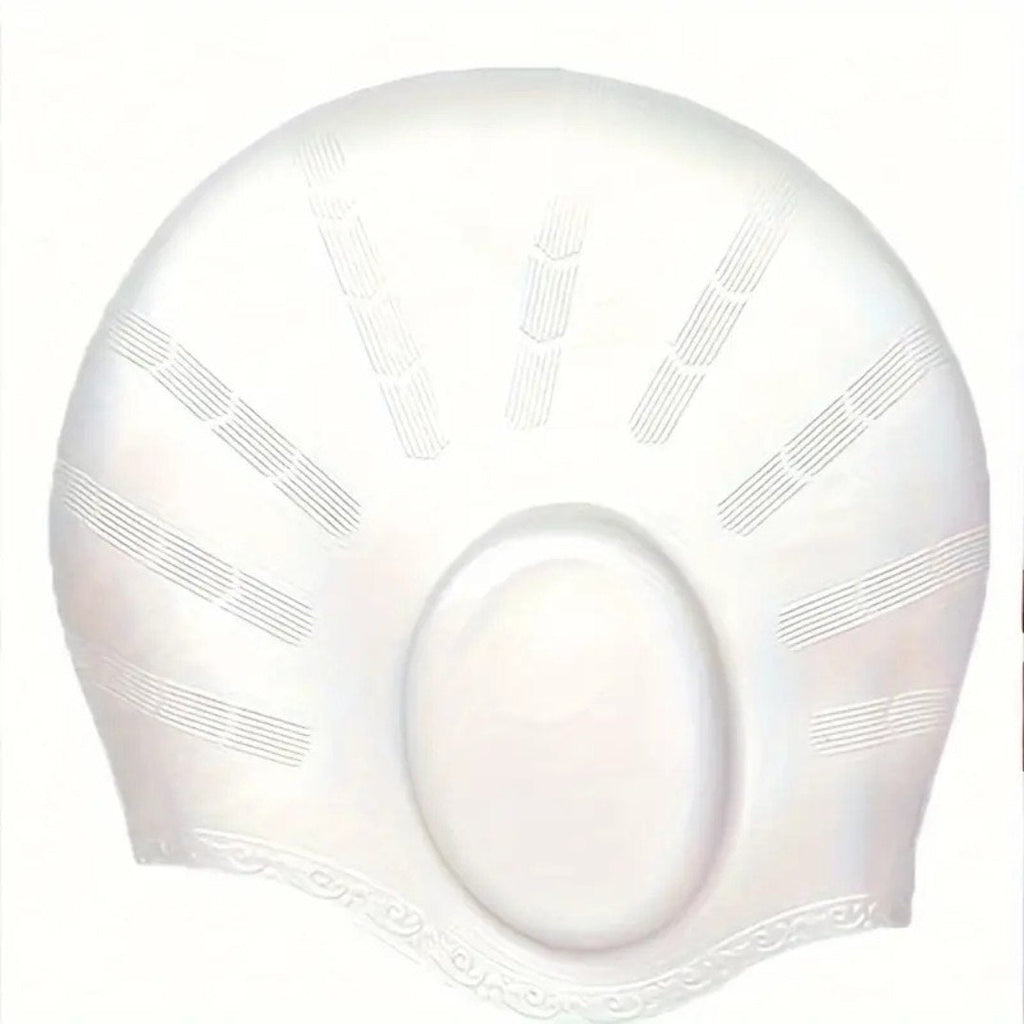HydroFit – Gorro de natación de silicona con protección para los oídos
