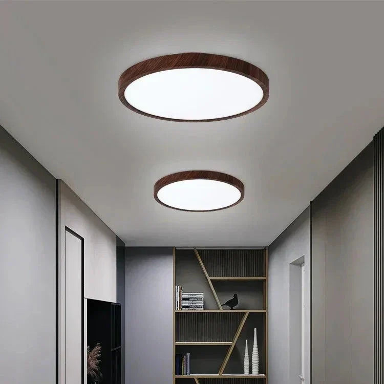 Lámpara de techo circular LED ultradelgada - Diseño moderno para iluminación de sala de estar y cocina