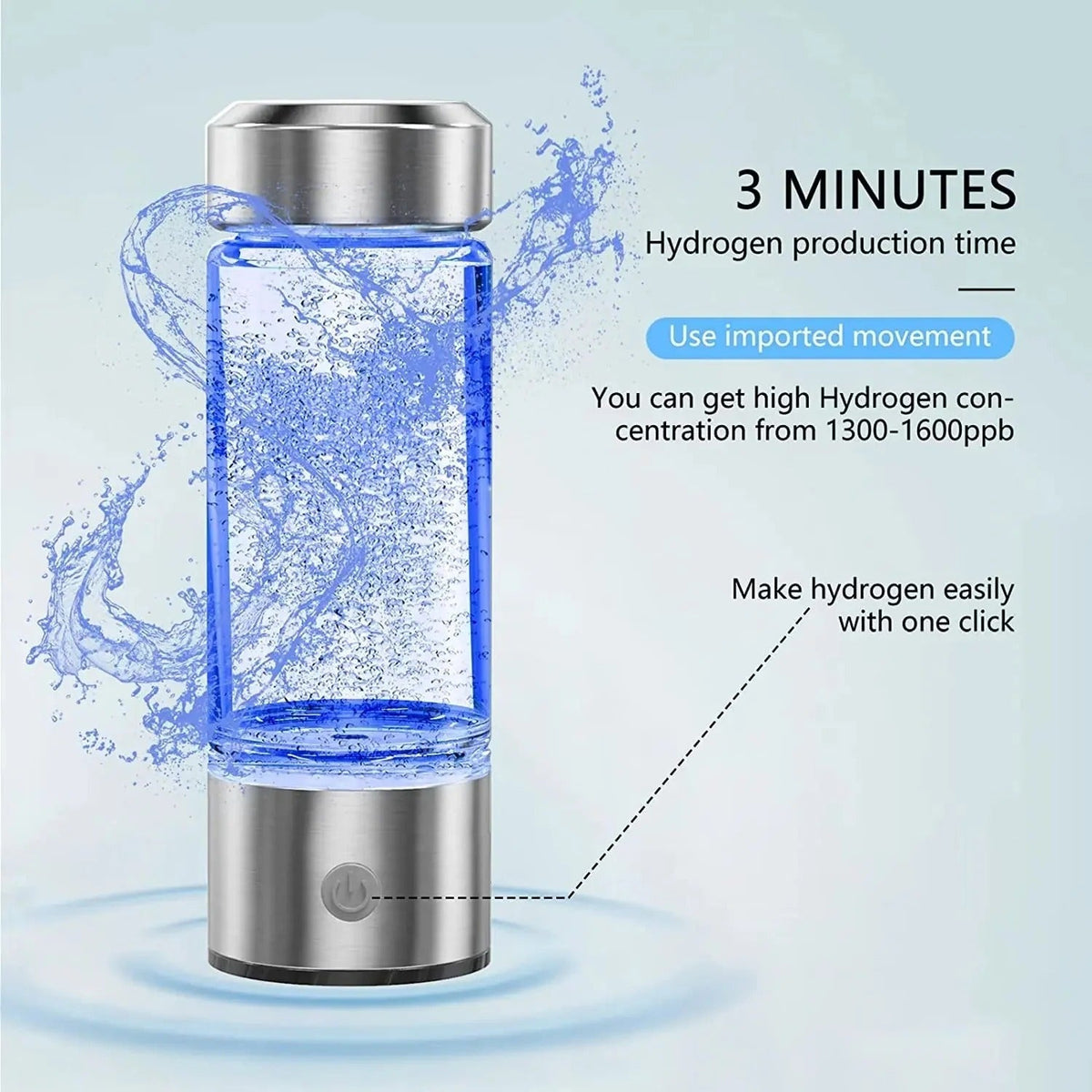 Botella de agua de hidrógeno