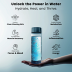 Wasserstoff-Wasserflasche | Cargador USB, dispositivos energizantes y perfecto para dieta, hidratación y bienestar.