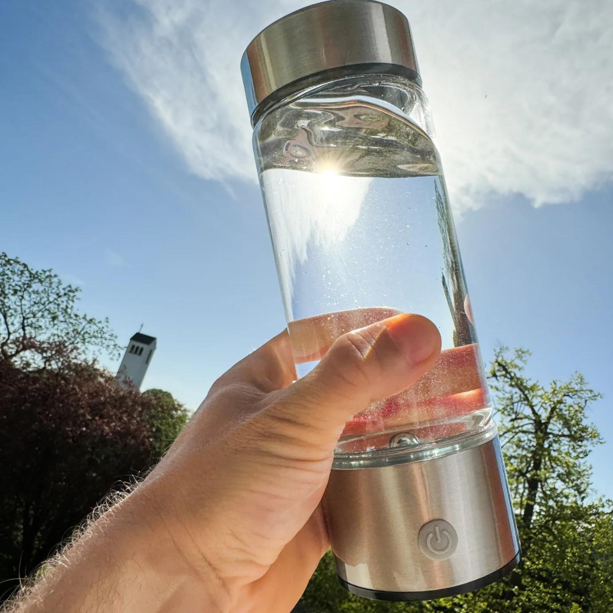Wasserstoff-Wasserflasche | Cargador USB, dispositivos energizantes y perfecto para dieta, hidratación y bienestar.