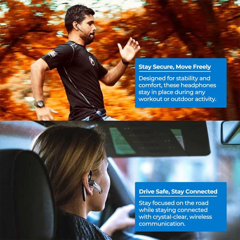 Auriculares inalámbricos Bluetooth 5.1 con banda para el cuello y cancelación de ruido