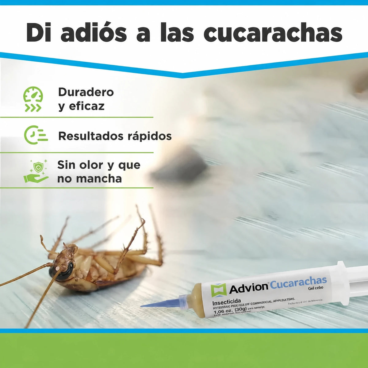 Jeringa de gel para control de plagas en interiores Eliminación de cucarachas