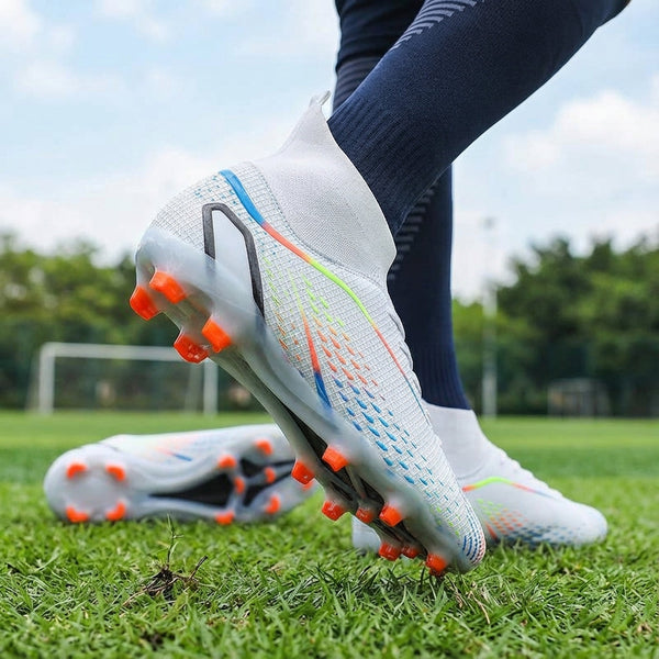 Botas de fútbol unisex de caña alta para mayor estabilidad