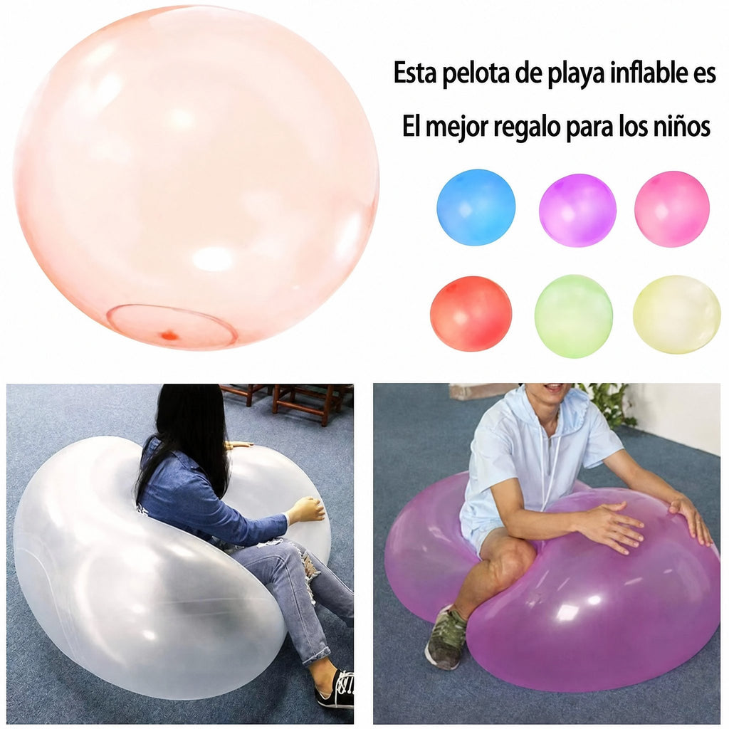Juego de 3 pelotas gigantes tipo globo de gelatina