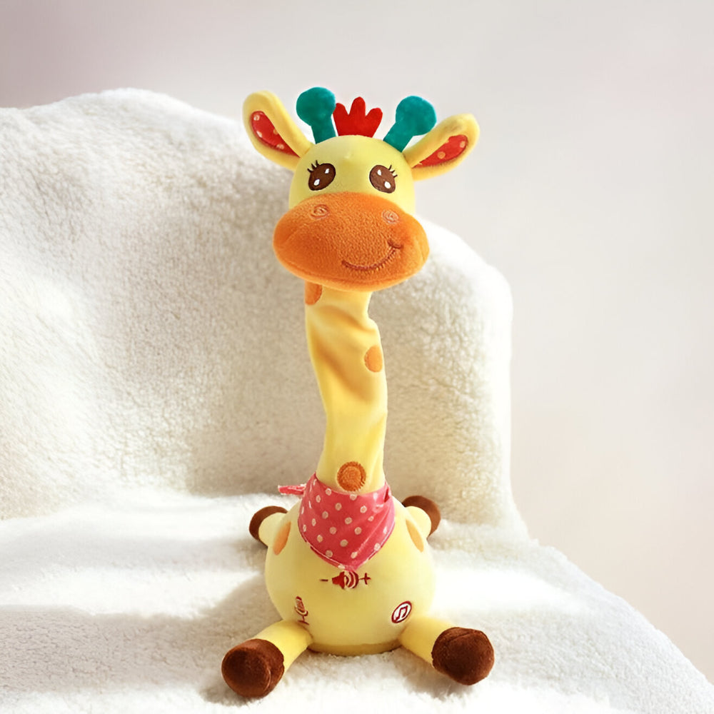 Juguete de peluche interactivo jirafa cantante, compañero musical para niños