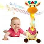 Juguete de peluche interactivo jirafa cantante, compañero musical para niños