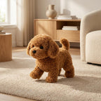 Juguete de peluche interactivo para perro, cachorro suave realista con movimiento