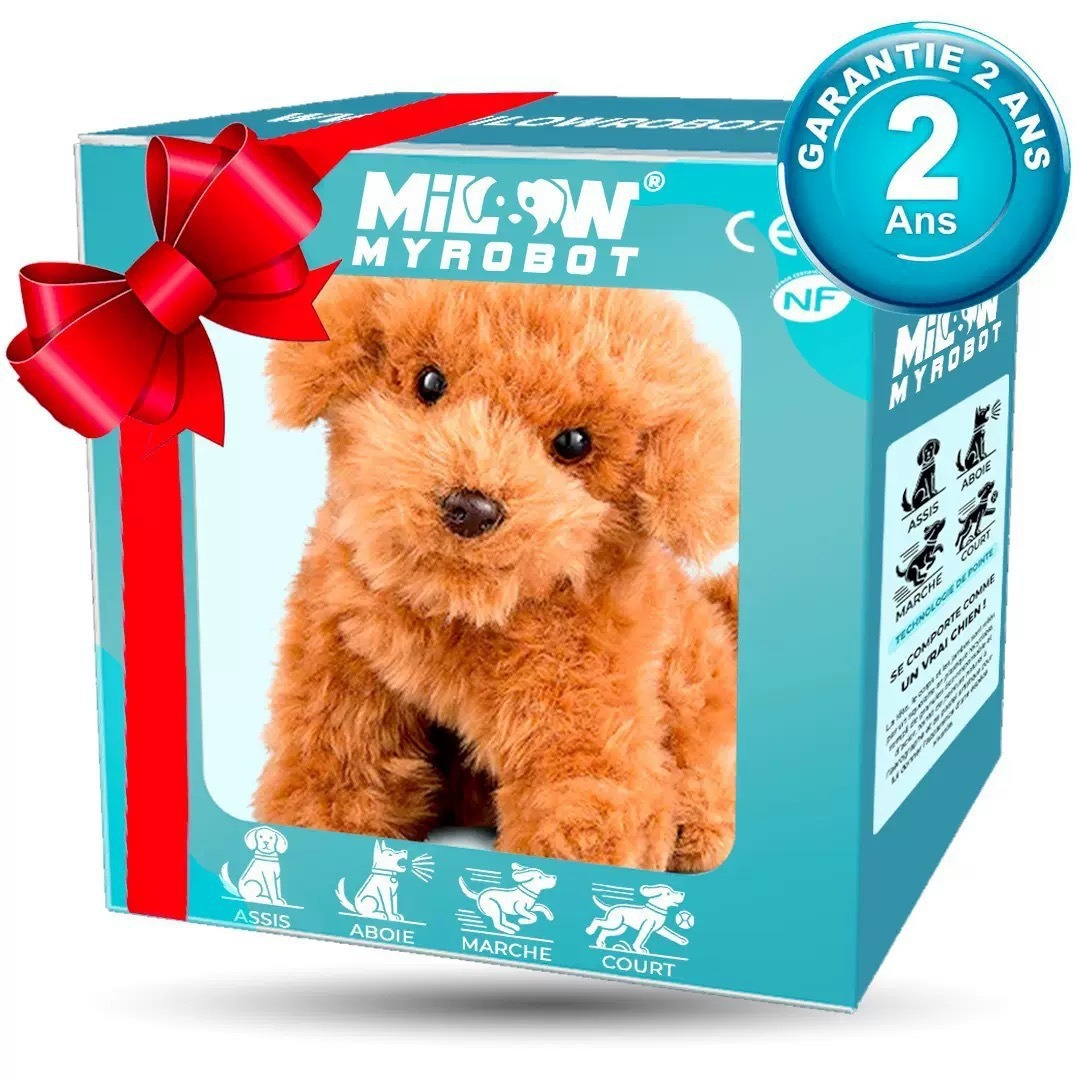 Juguete de peluche interactivo para perro, cachorro suave realista con movimiento