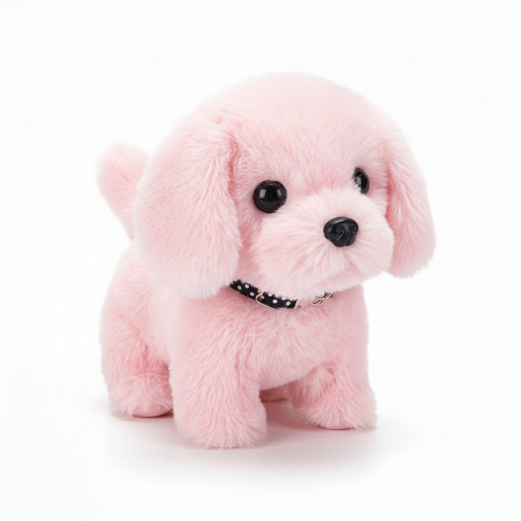 Juguete de peluche interactivo para perro, cachorro suave realista con movimiento