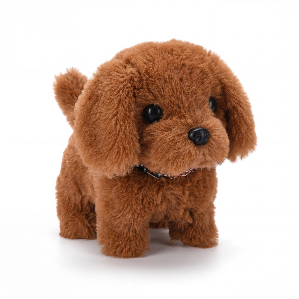 Juguete de peluche interactivo para perro, cachorro suave realista con movimiento