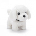 Juguete de peluche interactivo para perro, cachorro suave realista con movimiento