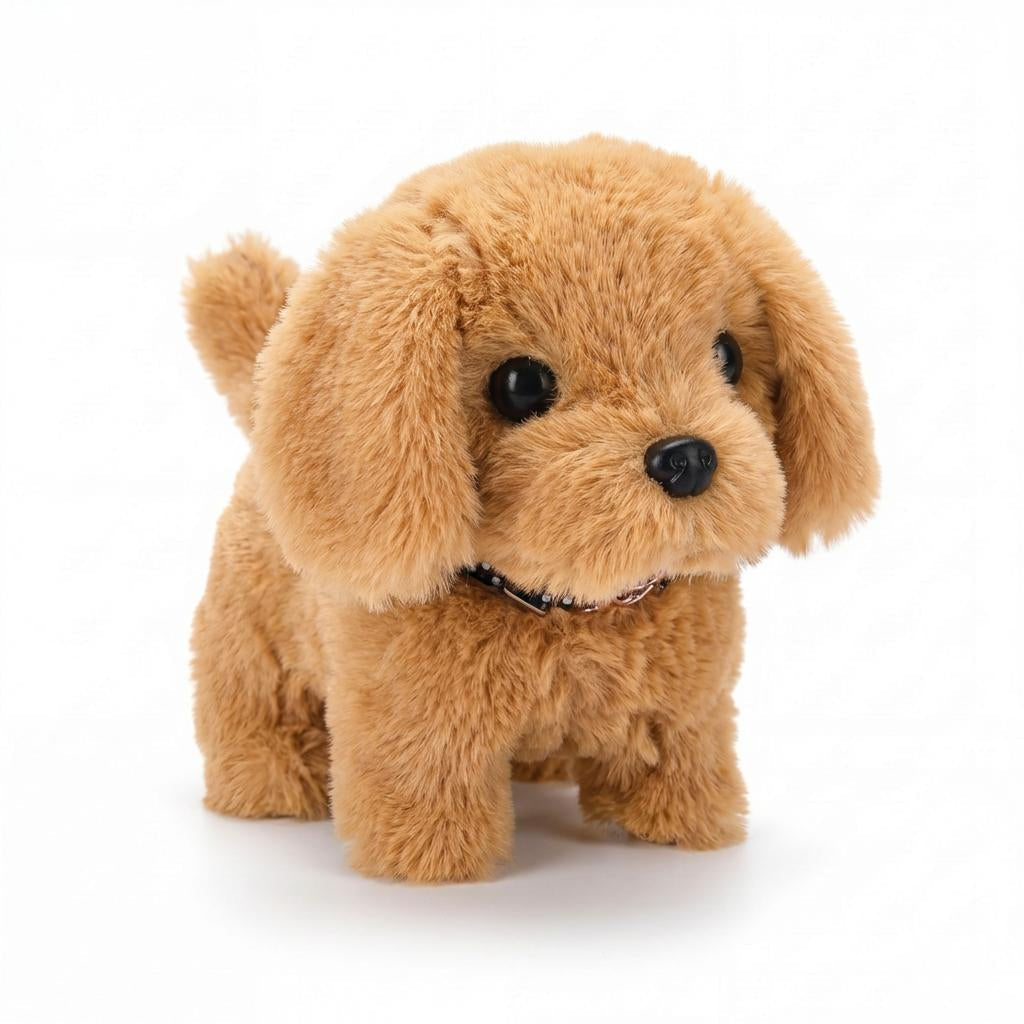 Juguete de peluche interactivo para perro, cachorro suave realista con movimiento