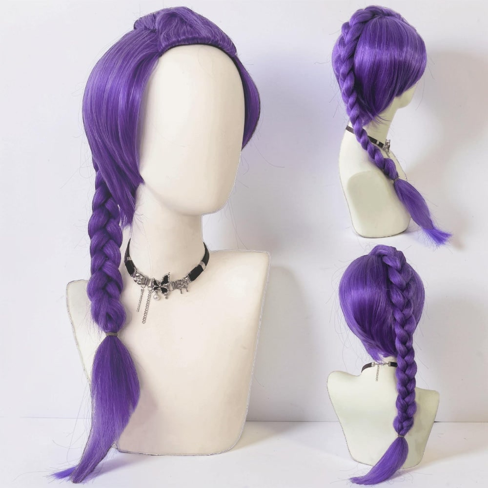 Peluca épica morada para niños para disfraces de Halloween