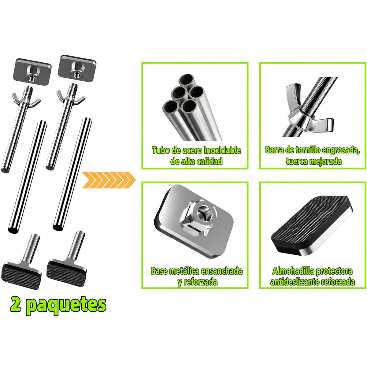 Kit de soporte para fregadero bajo encimera
