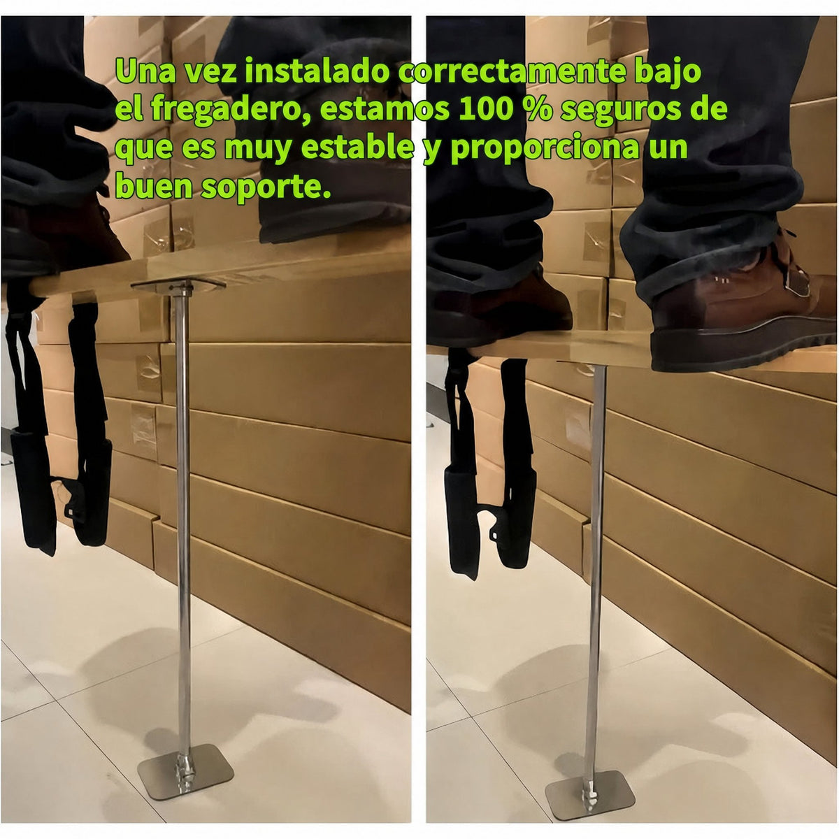 Kit de soporte para fregadero bajo encimera
