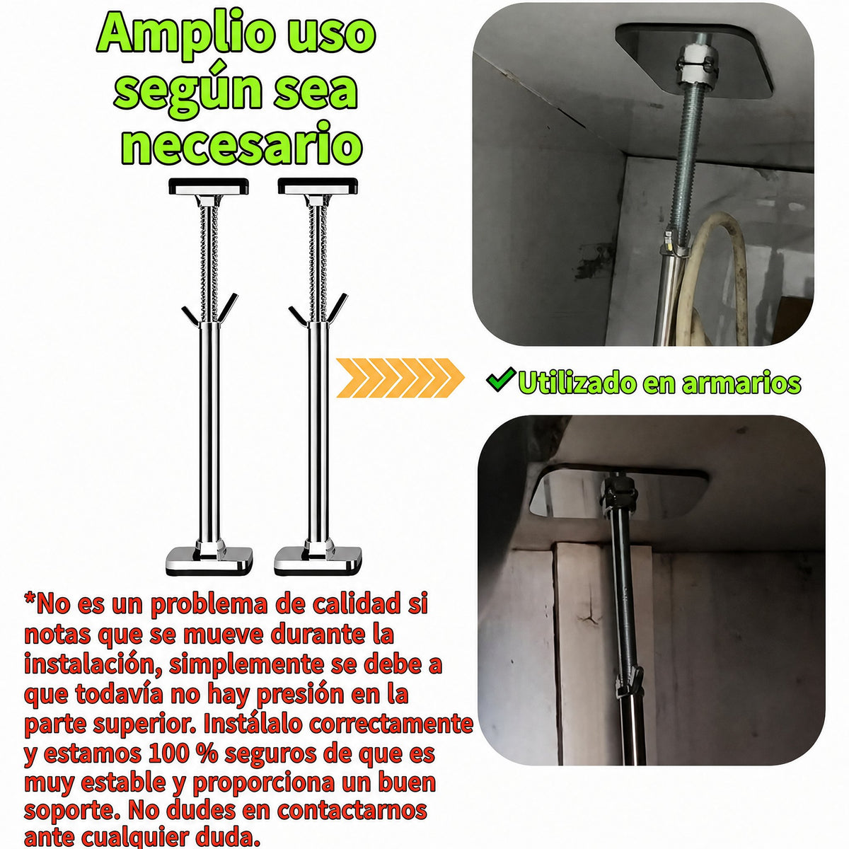 Kit de soporte para fregadero bajo encimera