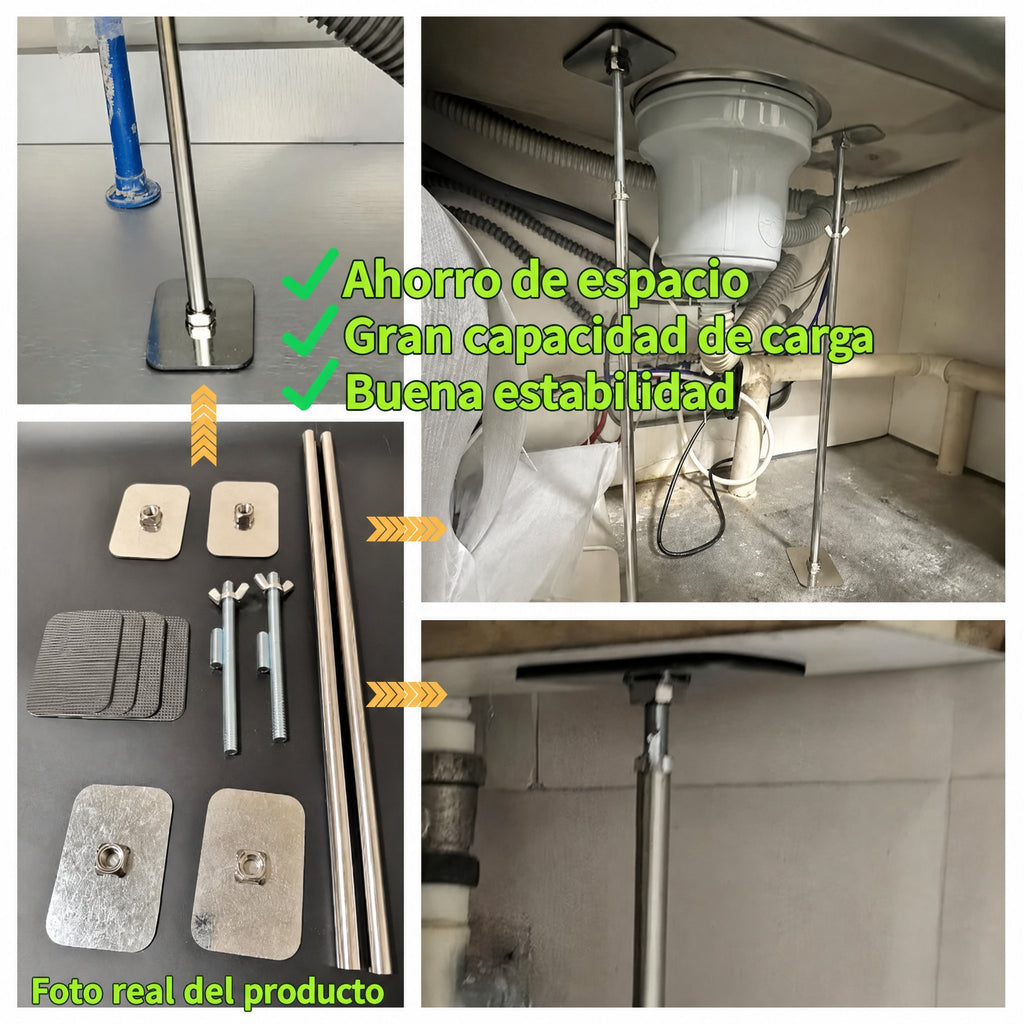 Kit de soporte para fregadero bajo encimera