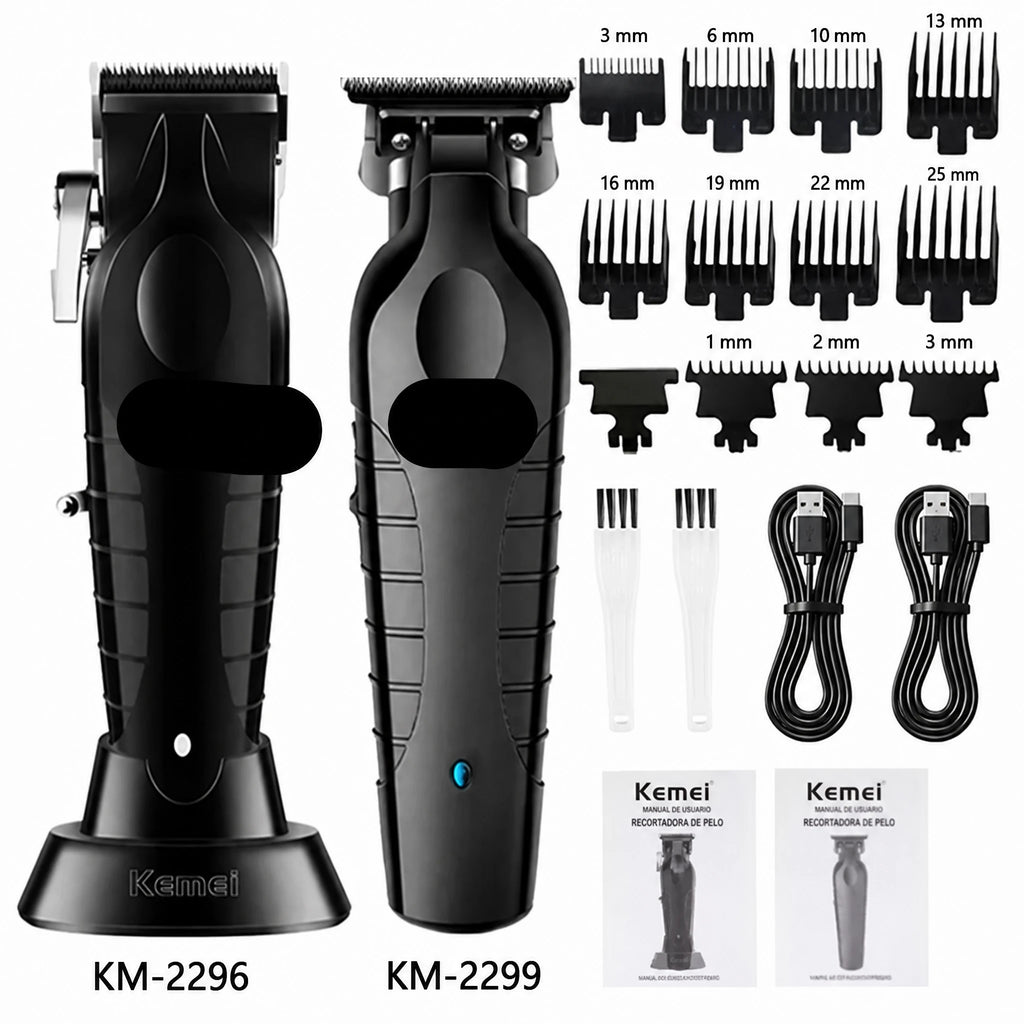 Kit profesional masculino de cortapelos y afeitadora eléctrica
