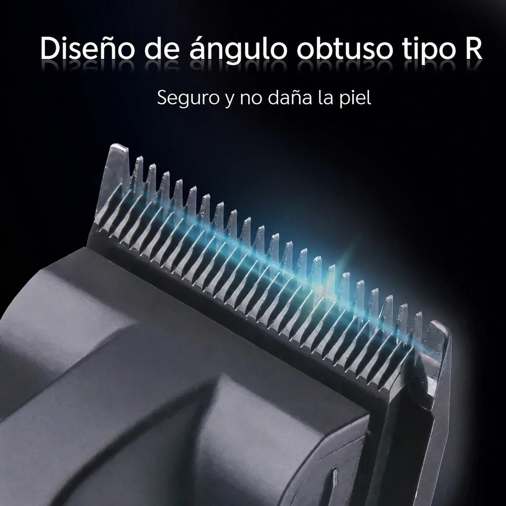 Kit profesional masculino de cortapelos y afeitadora eléctrica